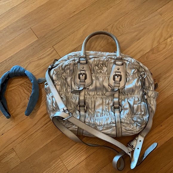 Silver Metallic Prada Handbag - Picture 9 of 9